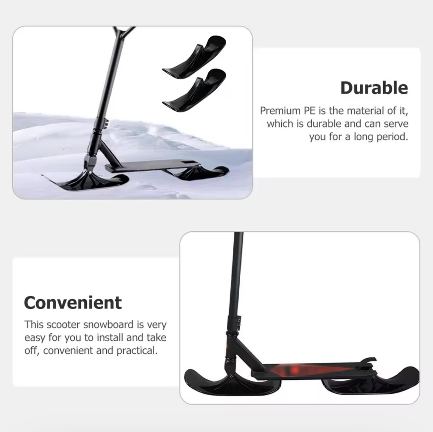 Snow Scooter - Sled Attachment
